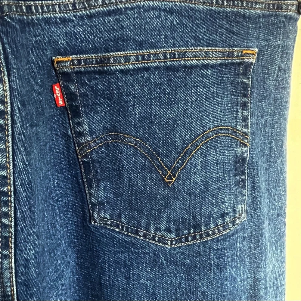 Levi’s Ribcage Straight Ankle Jeans 22W Long Button Fly - Picture 7 of 11
